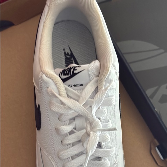 White Sneakers with Black Swoosh - Picture 4 of 5